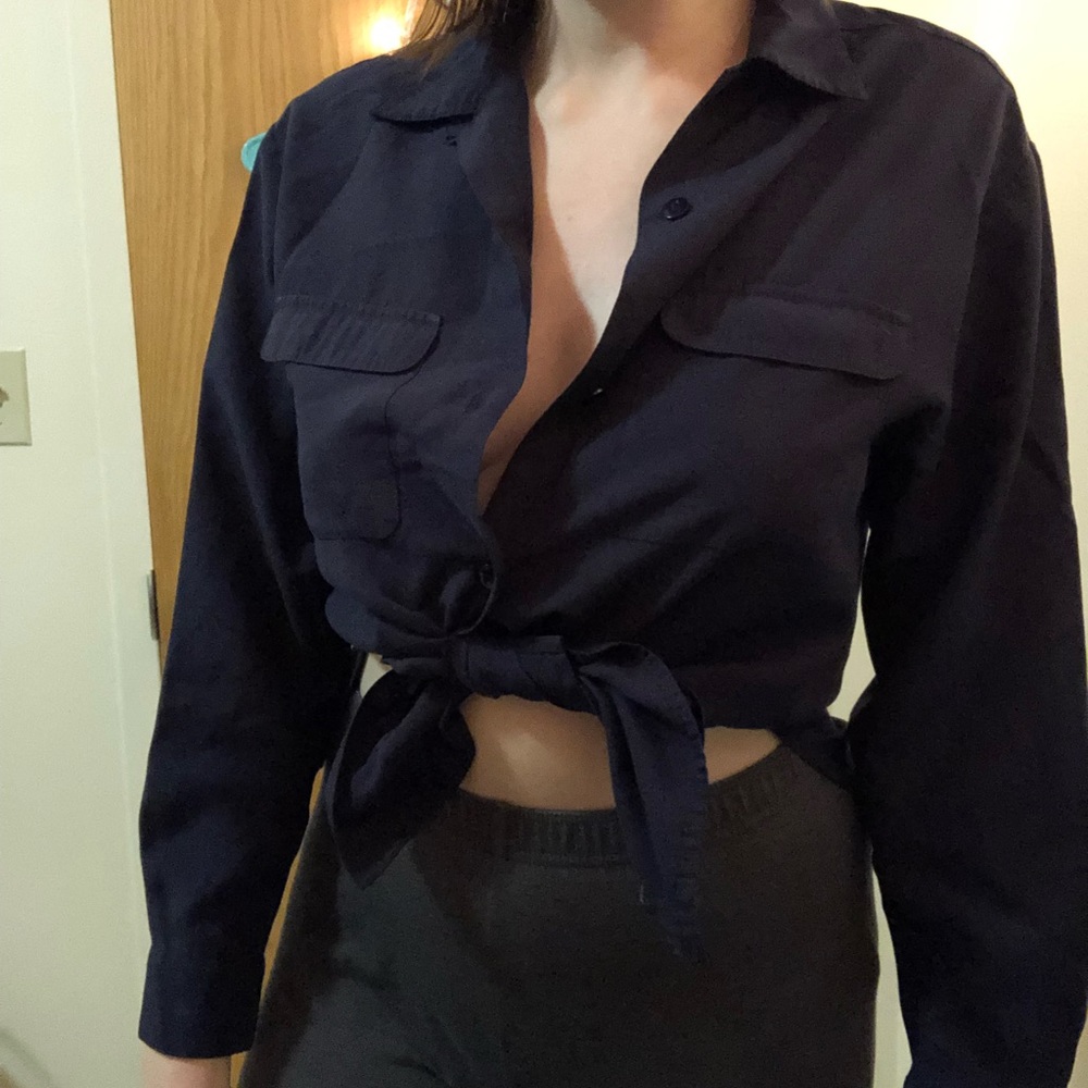 Dark blue blouse small